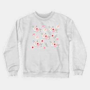 Pink anemones and peonies Crewneck Sweatshirt